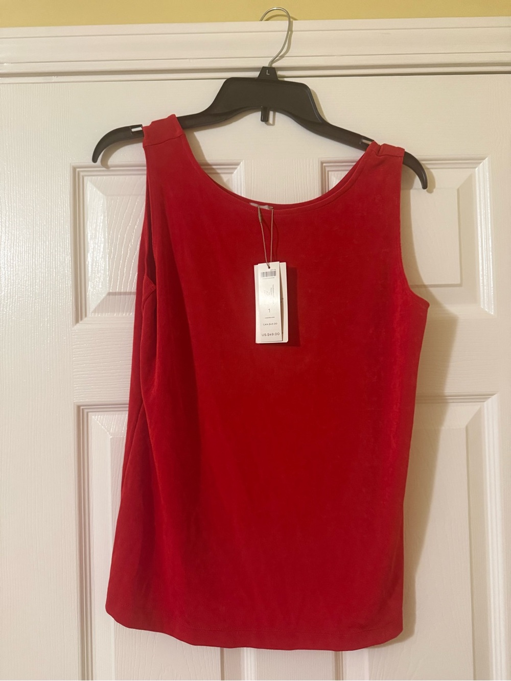 Chico's Travelers Essentials Red Velvet Tank Top